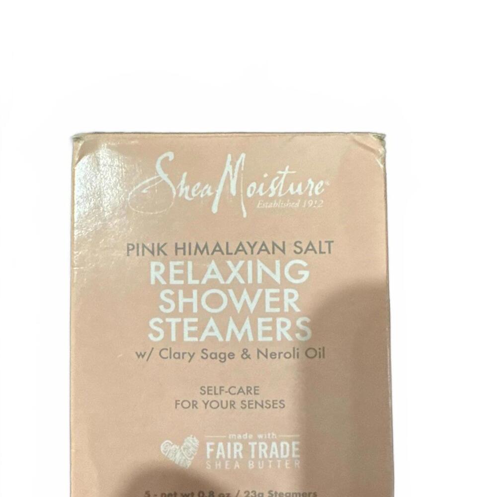 Shea Moisture Pink Himalayan Salt Shower Steamers w/ Clary Sage & Neroli Oil, 5